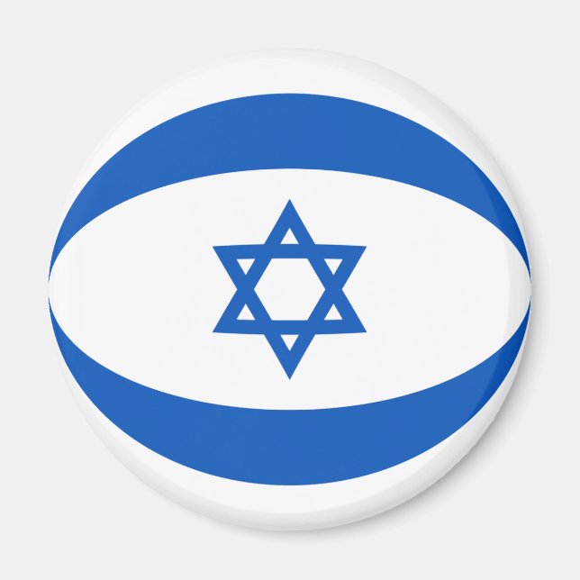 Imã Ímã Bandeira Olho de Peixe Israel (Frente)