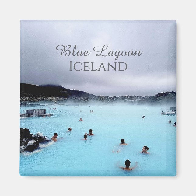 Imã Ímã Blue Lagoon Islândia (Frente)