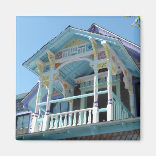 Imã Ímã bonito da casa do Victorian do vinhedo de
