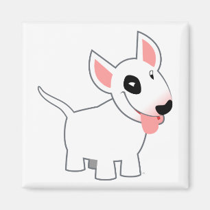 Imã Ímã bonito de bull terrier dos desenhos animados