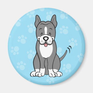 Imã Ímã bonito de Pitbull do cão dos desenhos anima