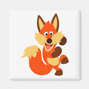 Imã Ímã bonito do Fox dos desenhos animados da danç