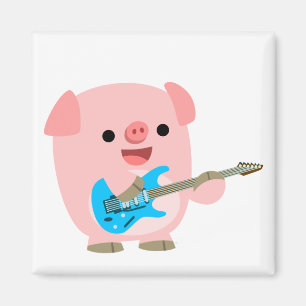 Imã Ímã bonito do porco dos desenhos animados de