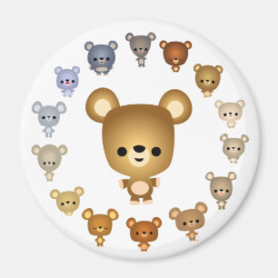 Imã Ímã bonito dos bebês do urso dos desenhos anima