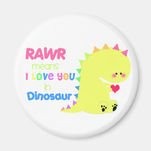 Imã Ímã bonito RAWR do dinossauro