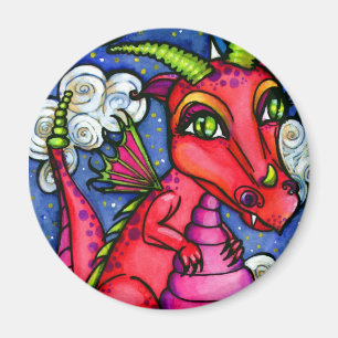 Imã Ímã bonito super do dragão vermelho do bebê