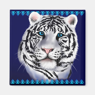 Imã Ímã branco da cara do tigre