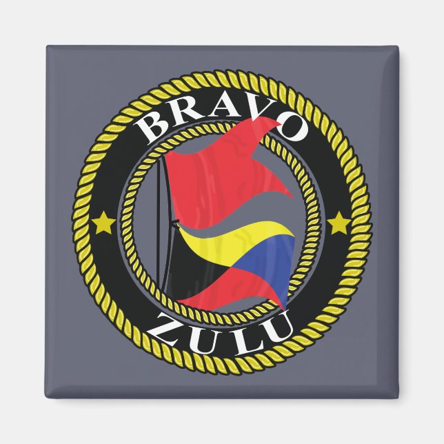 Imã ímã Bravo Zulu (Frente)