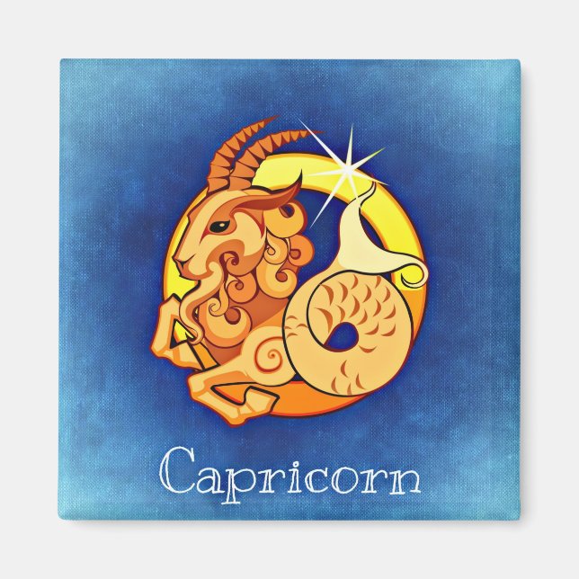 Imã ímã capricorn zodiac (Frente)