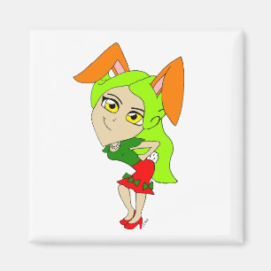 Imã ímã chibi bunnygirl