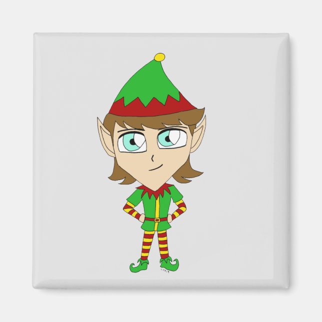 Imã ímã chibi elf (Frente)