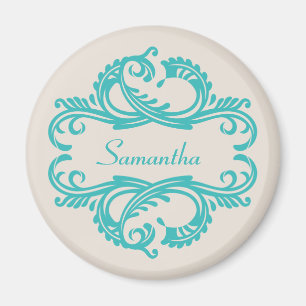 Imã Ímã chique do damasco da cerceta