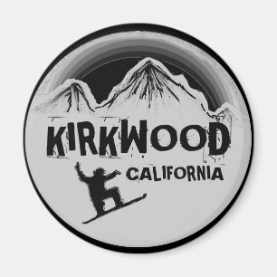 Imã Ímã cinzento preto do snowboard de Kirkwood