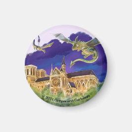 Imã Ímã Círculo de Paris - Gargula de Notre Dame