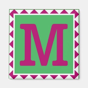 Imã Ímã colorido da letra "M" -