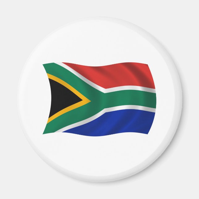Imã Ímã com a Bandeira da África do Sul (Frente)