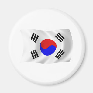 Imã Ímã com a Bandeira da Coreia do Sul