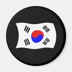 Imã Ímã com a Bandeira da Coreia do Sul
