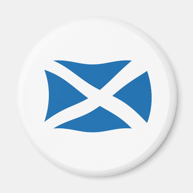 Imã Ímã com a Bandeira da Escócia (Frente)
