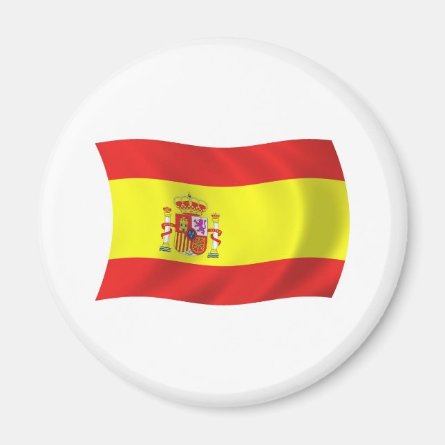 Imã Ímã com a Bandeira da Espanha (Frente)