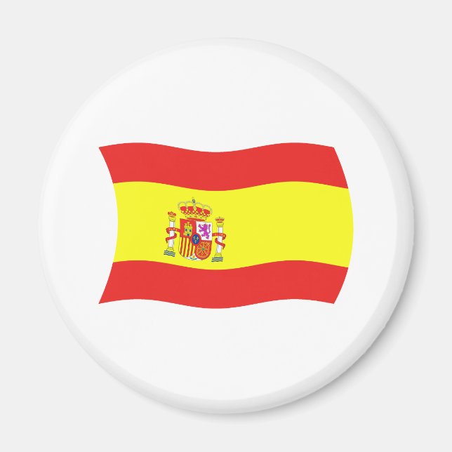 Imã Ímã com a Bandeira da Espanha (Frente)