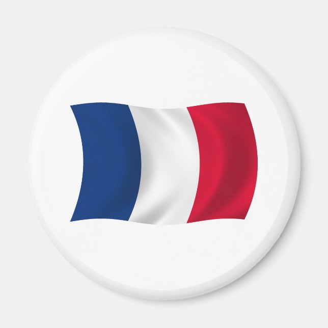 Imã Ímã com a Bandeira da França (Frente)