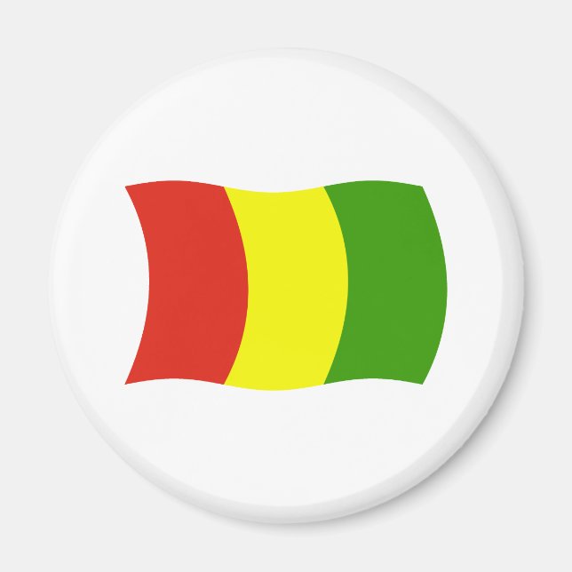 Imã Ímã com a Bandeira da Guiné (Frente)