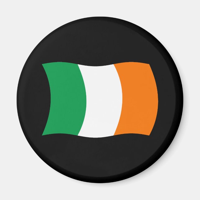 Imã Ímã com a Bandeira da Irlanda (Frente)