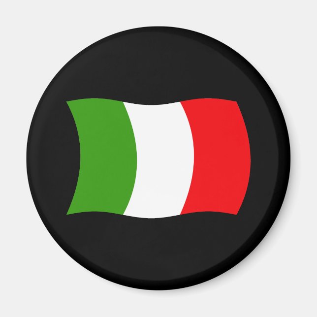 Imã Ímã com a Bandeira da Itália (Frente)