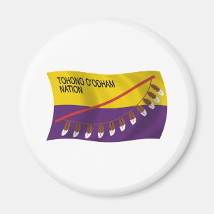 Imã Ímã com a Bandeira da Nação Tohono O'odham