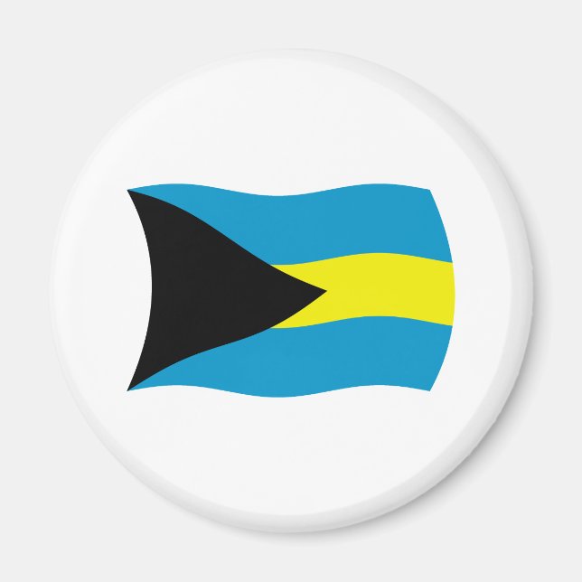 Imã Ímã com a Bandeira das Bahamas (Frente)