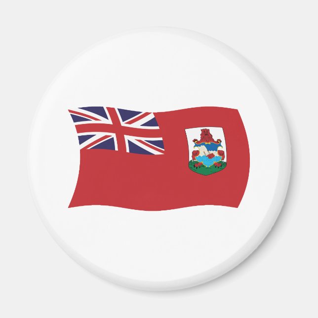 Imã Ímã com a Bandeira das Bermudas (Frente)