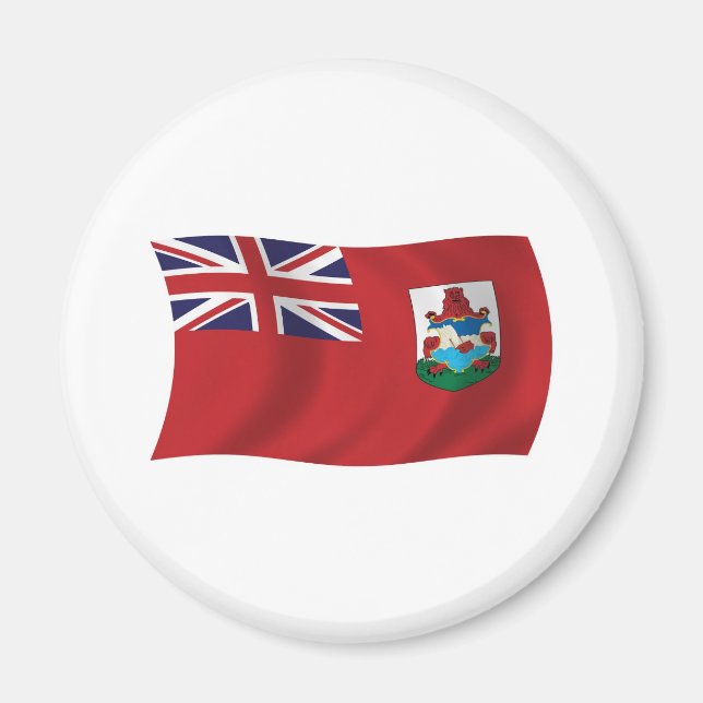 Imã Ímã com a Bandeira das Bermudas (Frente)