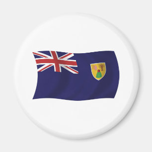 Imã Ímã com a Bandeira das Ilhas Turcas e Caicos
