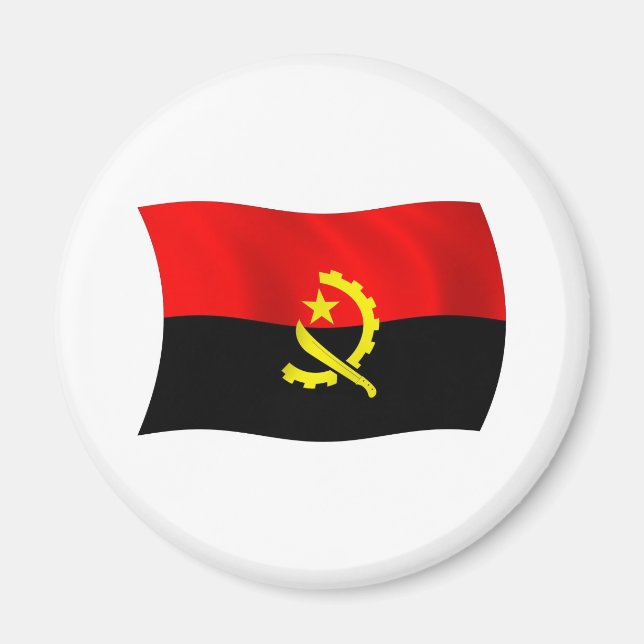 Imã Ímã com a Bandeira de Angola (Frente)