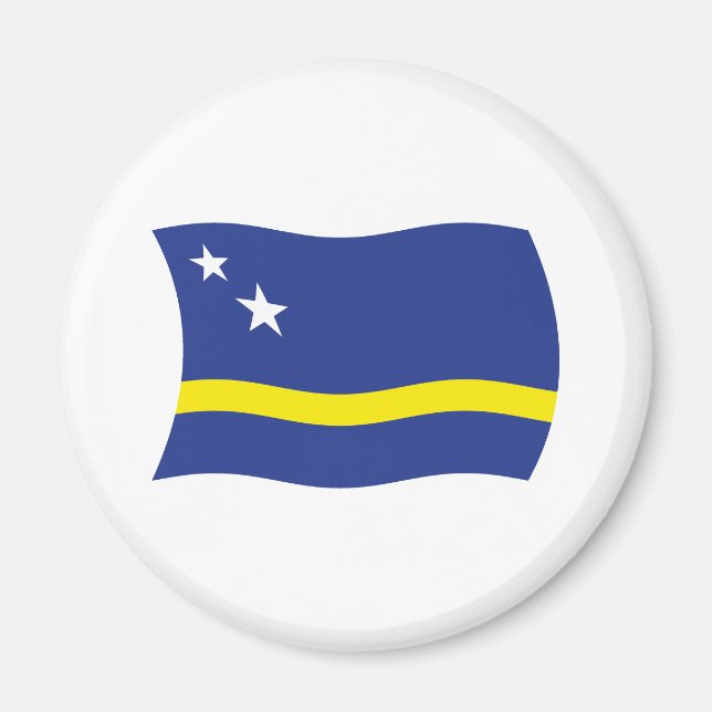 Imã Ímã com a Bandeira de Curaçao (Frente)