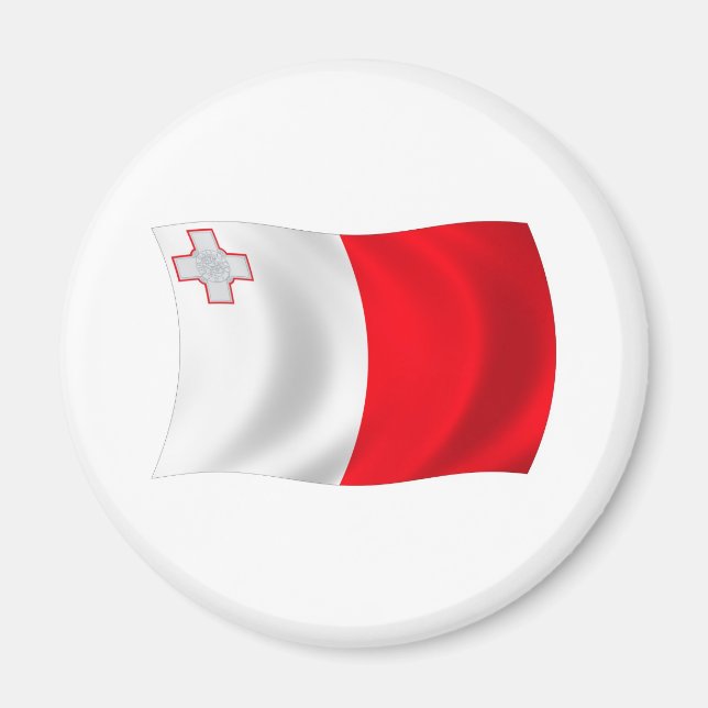 Imã Ímã com a Bandeira de Malta (Frente)