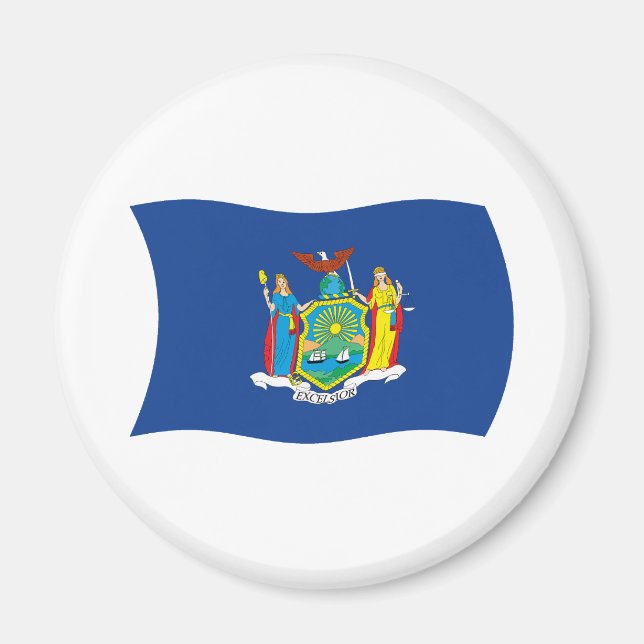Imã Ímã com a Bandeira de Nova York (Frente)