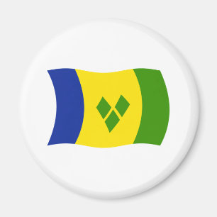 Imã Ímã com a Bandeira de São Vicente e Granadinas