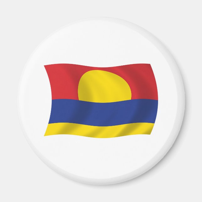 Imã Ímã com a Bandeira do Atol Palmyra (Frente)