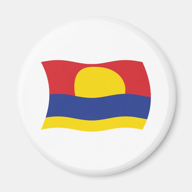 Imã Ímã com a Bandeira do Atol Palmyra (Frente)