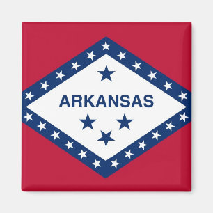Imã Ímã com a bandeira do estado de Arkansas - EUA