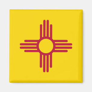 Imã Ímã com a bandeira do estado de New mexico - EUA