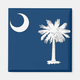 Imã Ímã com a bandeira do estado de South Carolina -