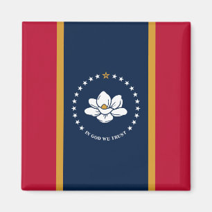 Imã Ímã com a Bandeira do Mississippi