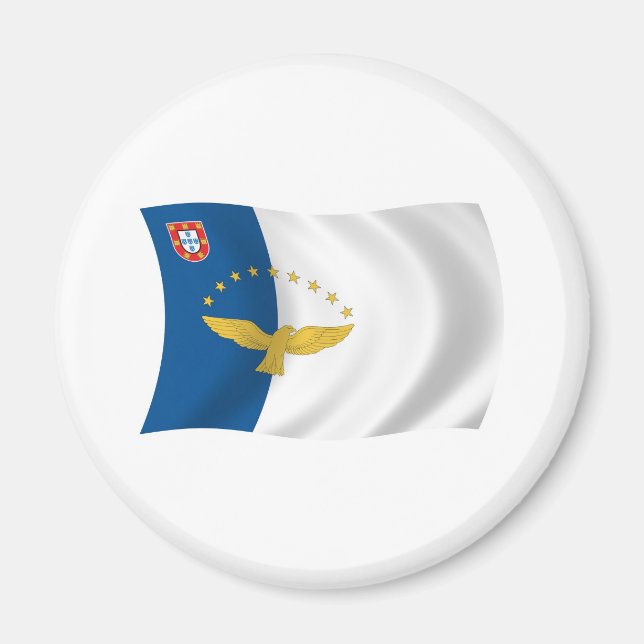 Imã Ímã com a Bandeira dos Açores (Frente)