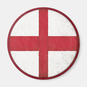 Imã Ímã com a bandeira inglesa no estilo antigo sujo