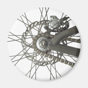 Imã Ímã com a roda da parte traseira da bicicleta