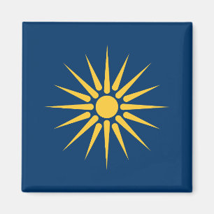Imã Ímã com Bandeira da Macedônia, Grécia