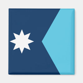 Imã Ímã com Bandeira de Minnesota, EUA